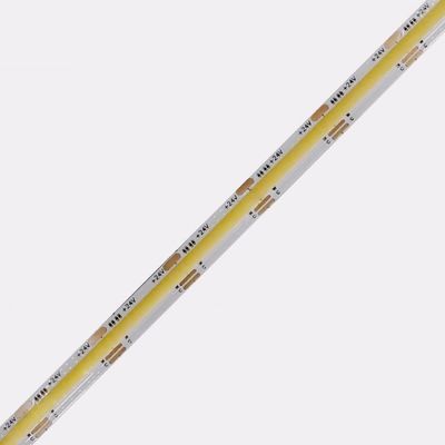 CRI90 24VDC COB LED ストライプ 2700K - 6000K CCT 調節可能 608 チップ/M 8mm LED テープ