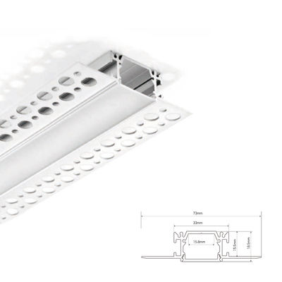 33*19mm 敷設された乾壁 石膏 石膏 LED アルミ プロフィール LED ストライプ